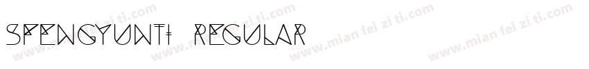 Sfengyunti Regular字体转换